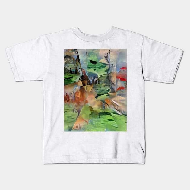 Imaginary world Kids T-Shirt by rolffimages